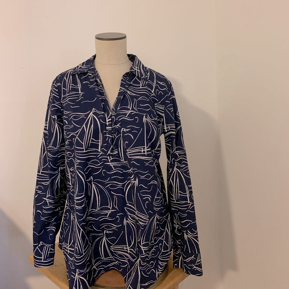 Talbots navy blue tunic